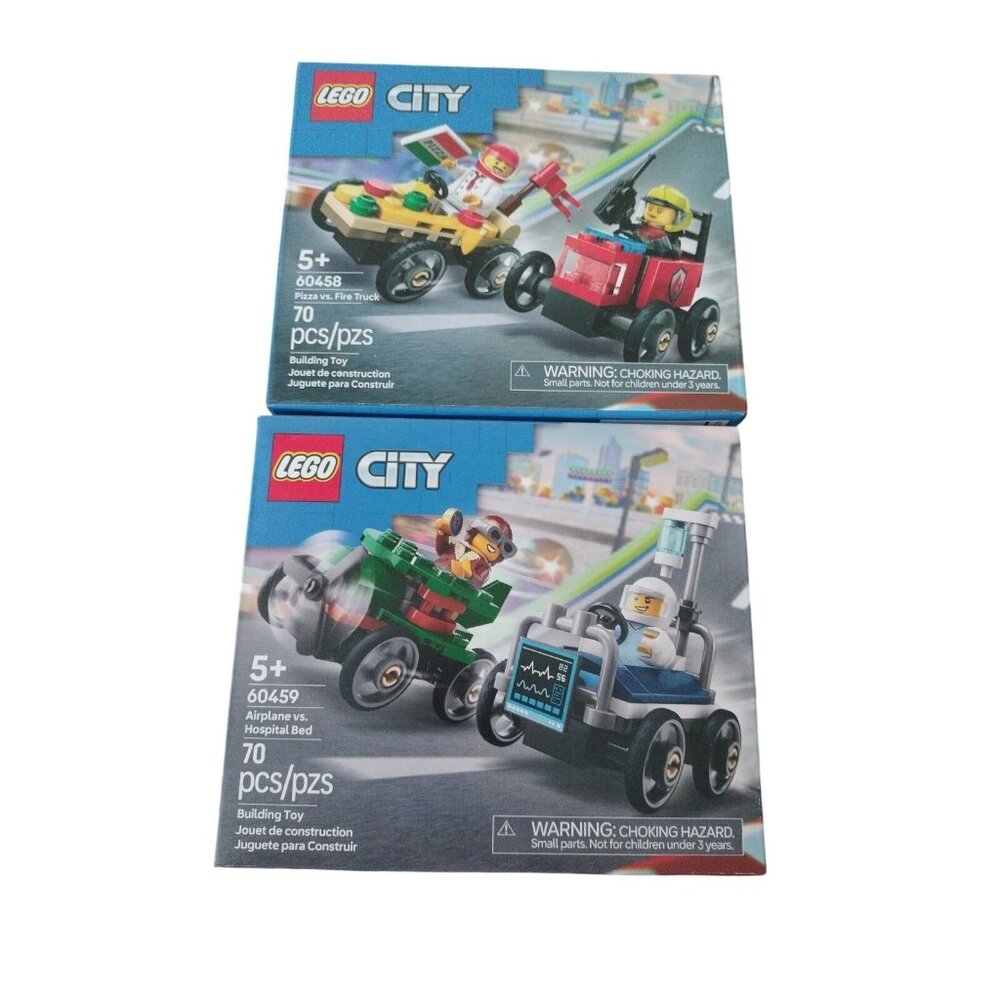 LEGO CITY: Build & Race  Car Packs (60458 + 60459) Set
